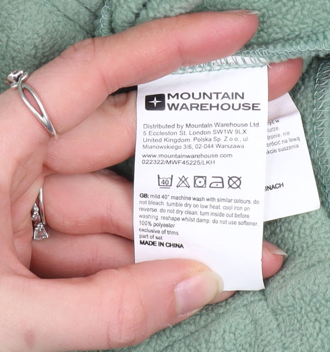 Mountain Warehouse Women’s Green Fleece Full Zip Jacket UK 12