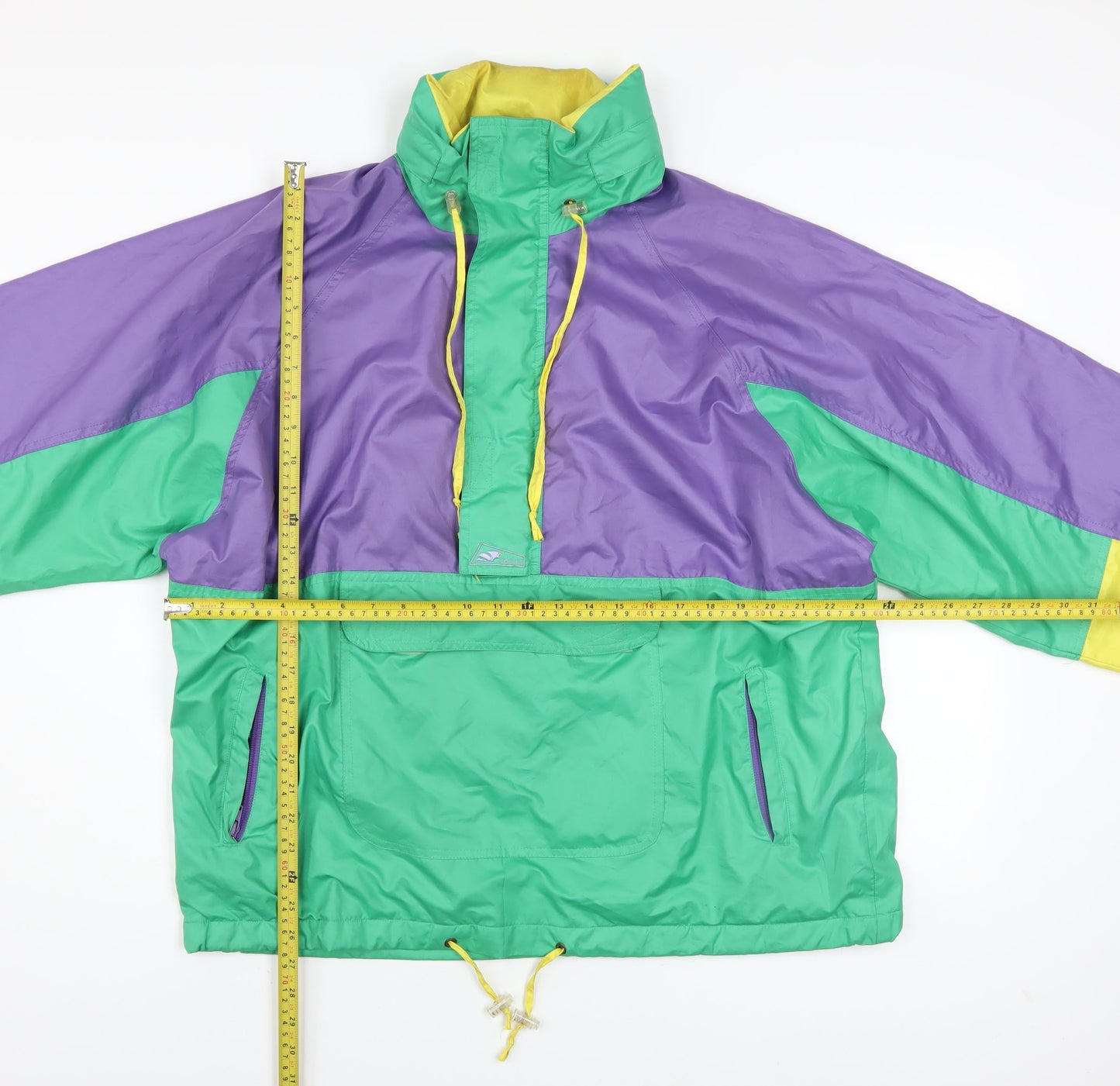 Karhu Men's Multicoloured 90s Retro Anorak Jacket L Windproof Outdoor