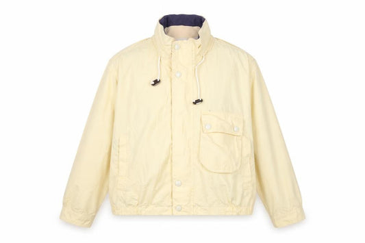Nautica Women's Yellow Cotton Blend Windbreaker Jacket M