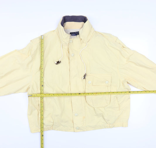 Nautica Women's Yellow Cotton Blend Windbreaker Jacket M