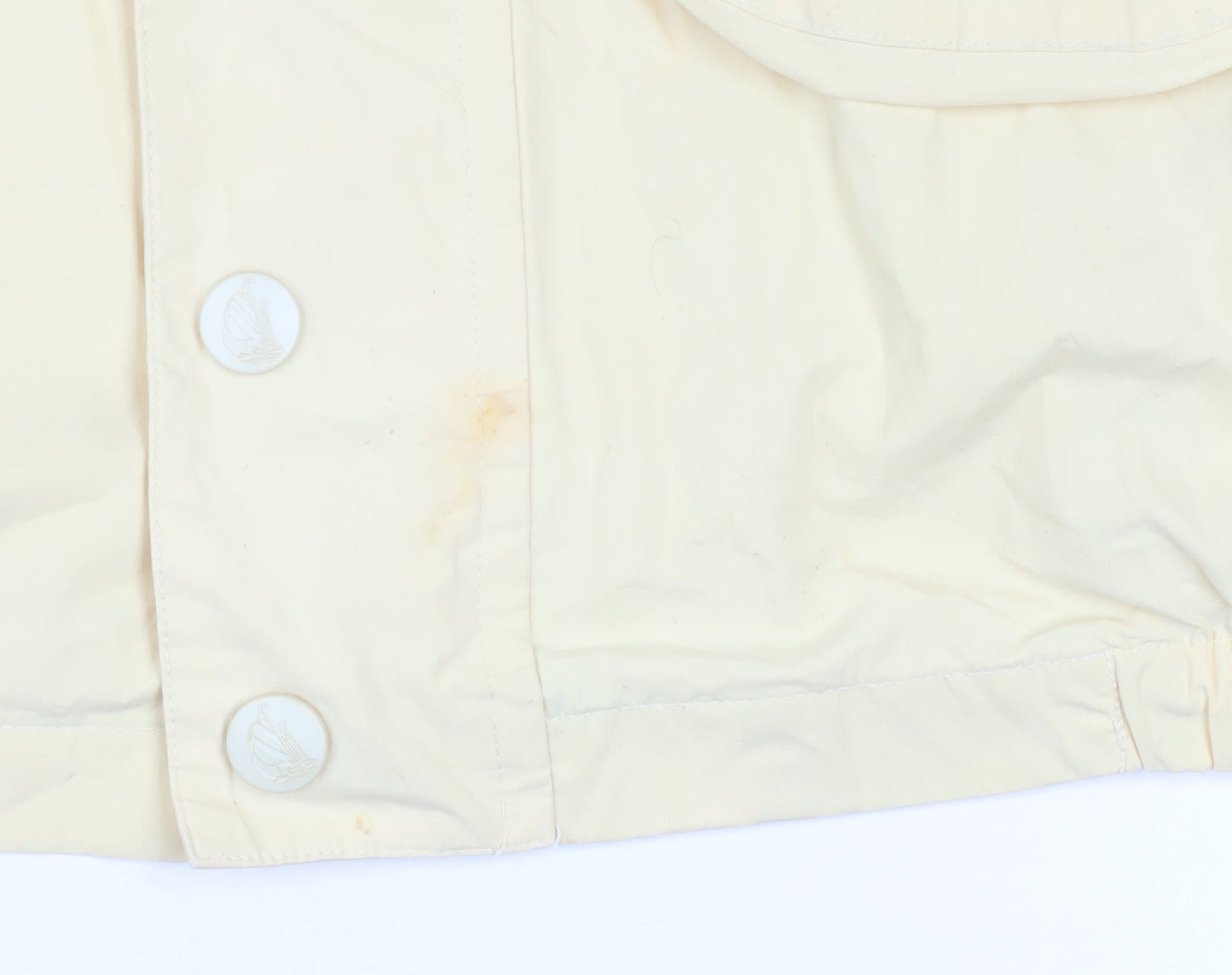 Nautica Women's Yellow Cotton Blend Windbreaker Jacket M