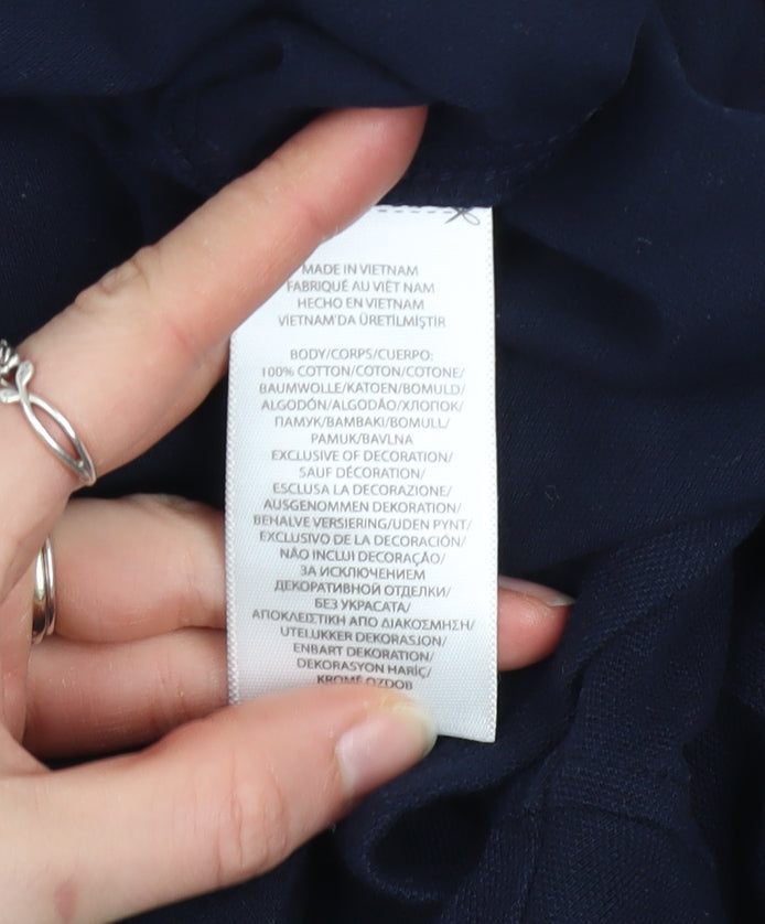 Ralph Lauren Men's Blue Long Sleeve Cotton Button-Up Shirt Size M