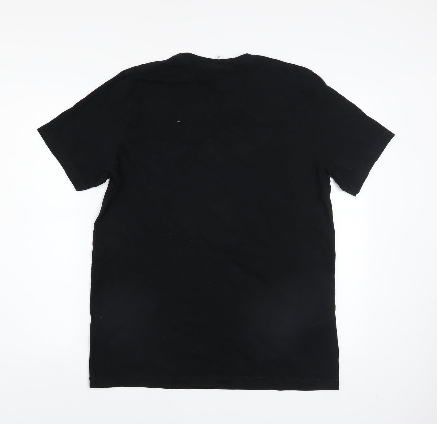 Bella + Canvas Men's Black Funny Guitar Graphic T-Shirt Size L