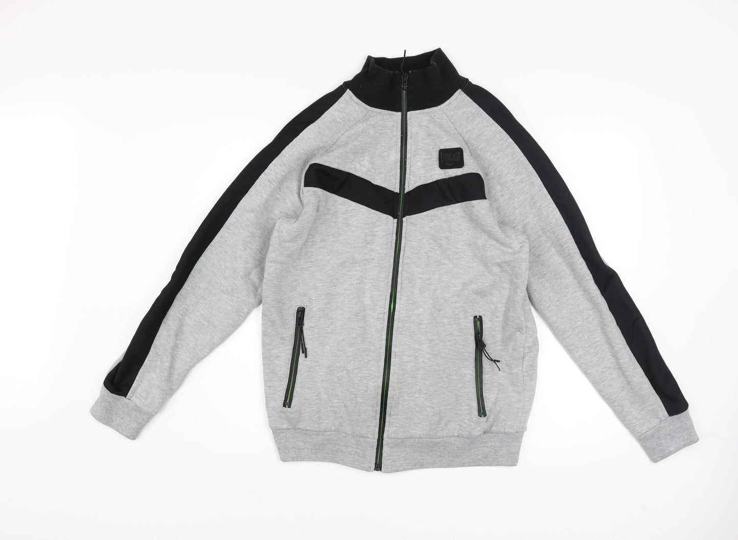 Everlast Men's Grey Track Jacket Size S Full Zip Athletic Sportswear