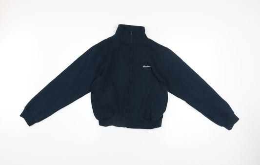 Diadora Women's Blue Size 12 Track Jacket Full Zip Activewear