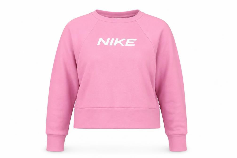 Nike Women Pink Dri-FIT Pullover Sweatshirt Small Cotton Blend