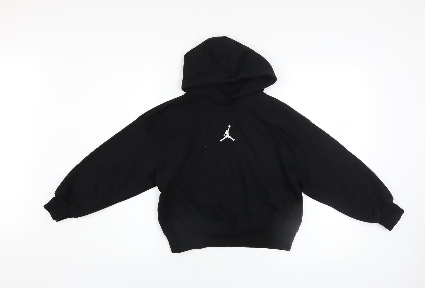 Jordan Boys Black Pullover Hoodie 10-12 Years Fleece Hooded Sweatshirt
