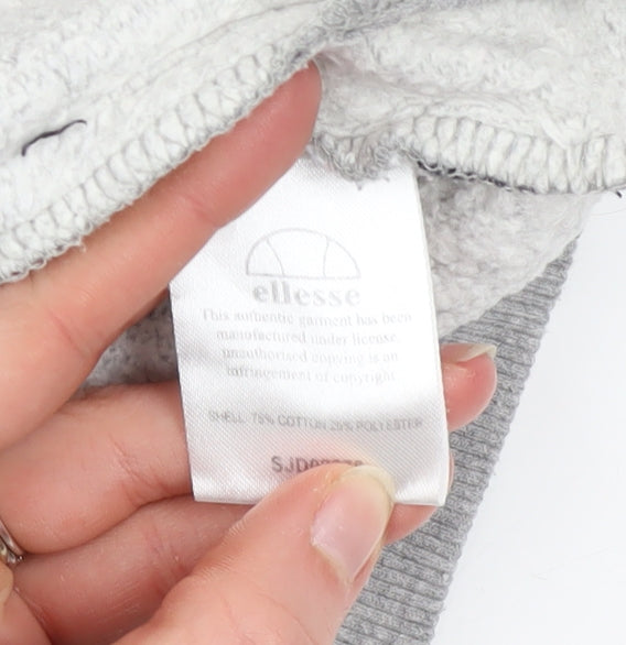 Ellesse Womens Grey Size 6 Full Zip Hoodie Jacket