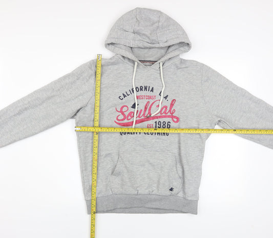 SoulCal Womens Grey Pullover Hoodie Size 16 California Print