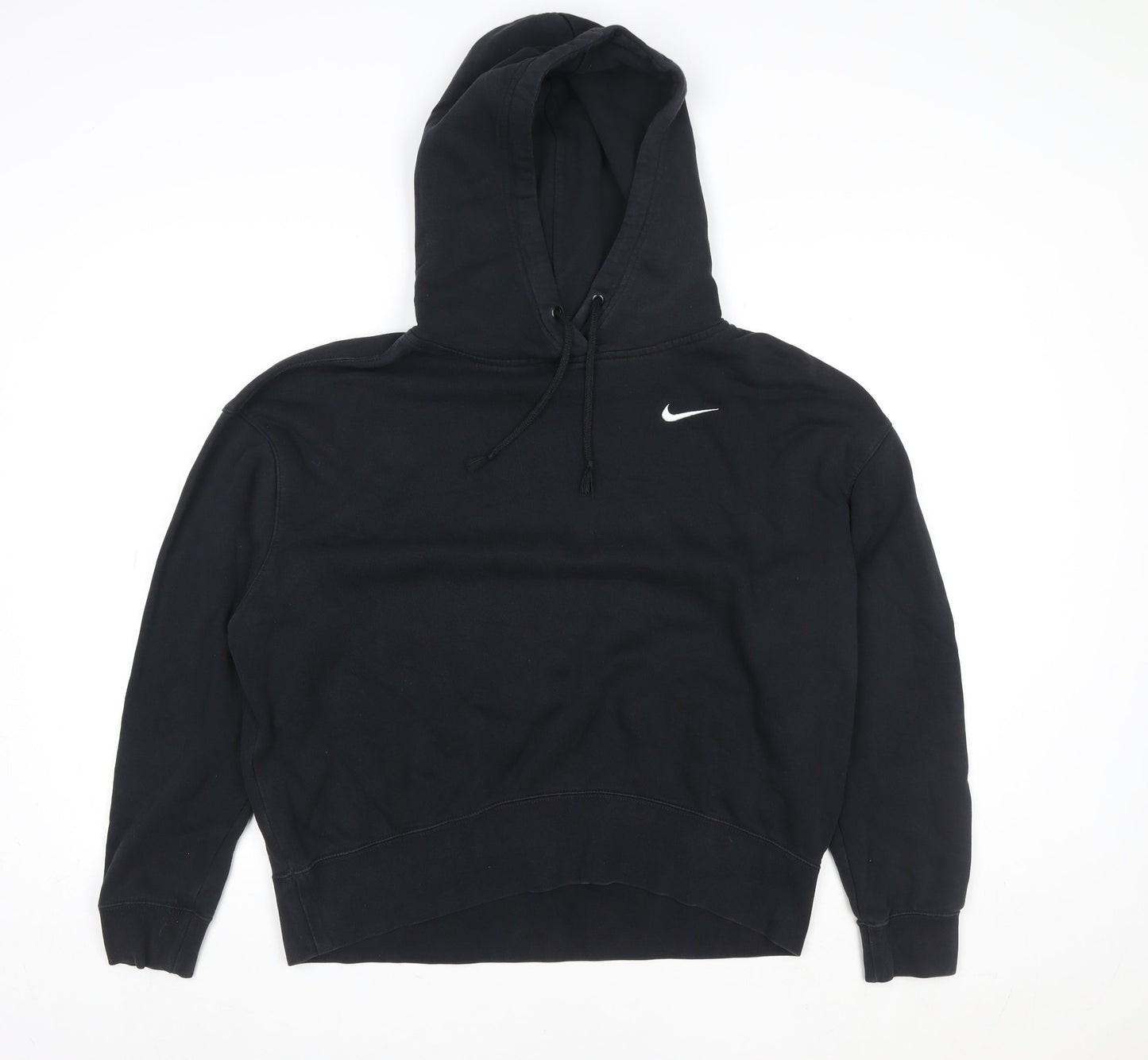 Nike Men's Black Pullover Hoodie Size M Fleece Sportswear