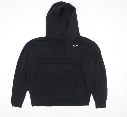 Nike Men's Black Pullover Hoodie Size M Fleece Sportswear