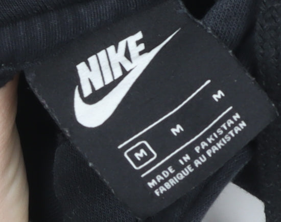 Nike Men's Black Pullover Hoodie Size M Fleece Sportswear