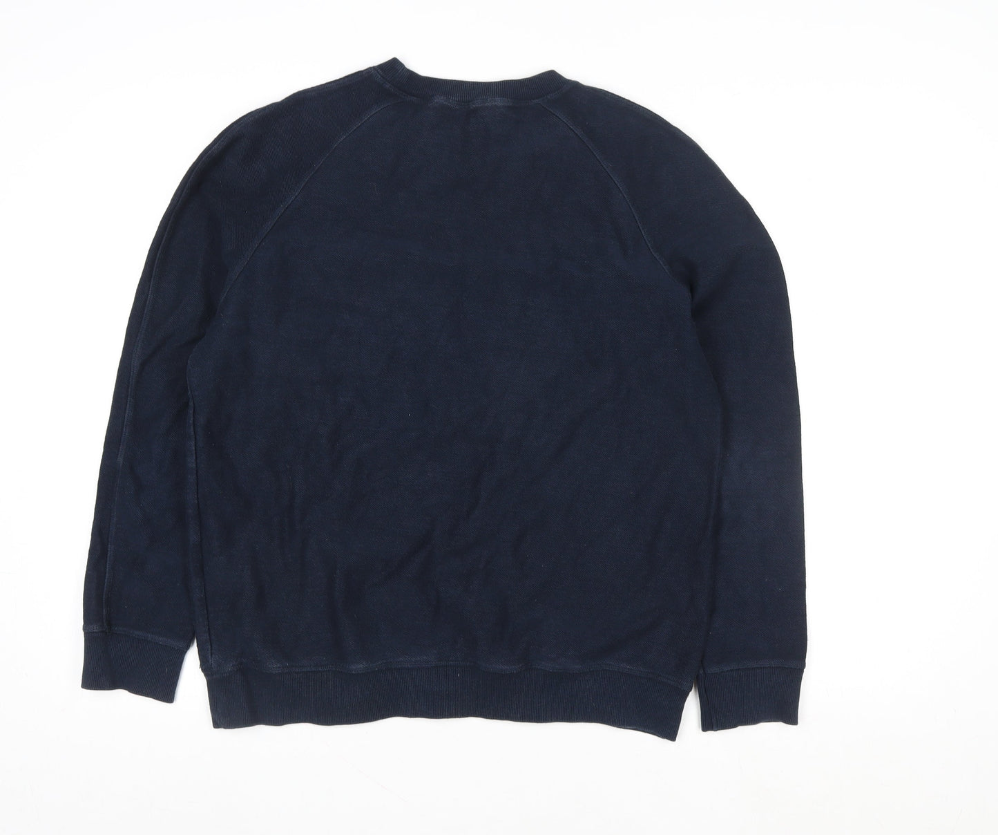 Armor Lux Men's Blue Cotton Crew Neck Nautical Sweatshirt M