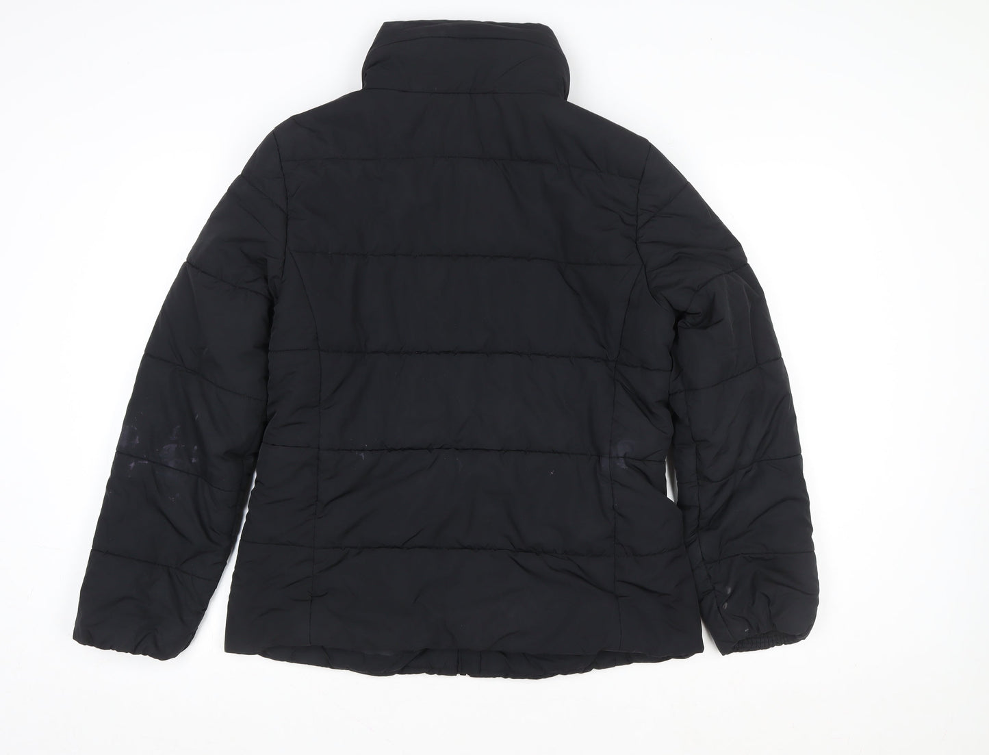Marks and Spencer Women’s Black Size 12 Puffer Jacket Polyester