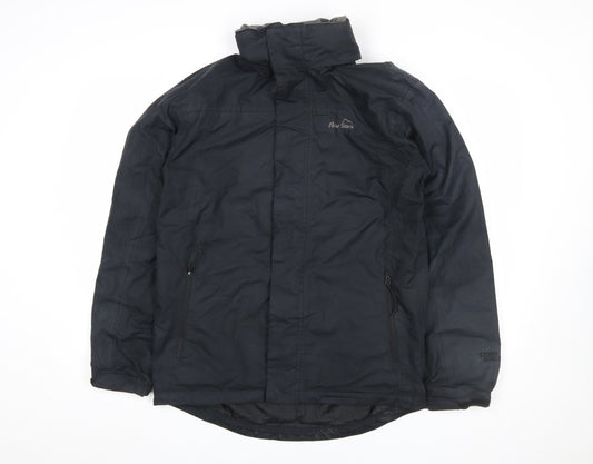 Peter Storm Mens Black Waterproof Rain Jacket Size S Outdoor Coat