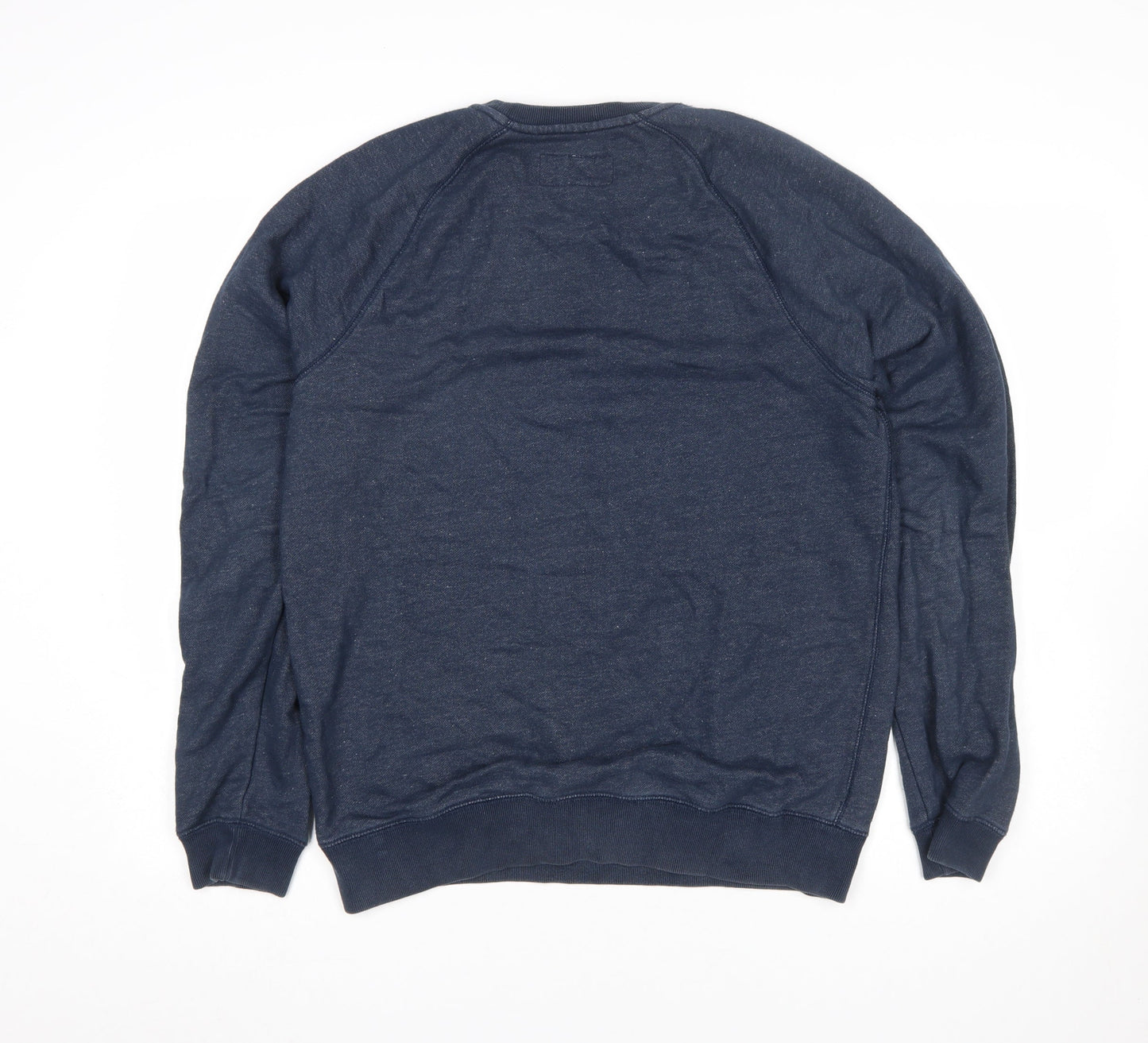 Jack Wills Women Navy Blue Logo Crew Neck Sweatshirt M