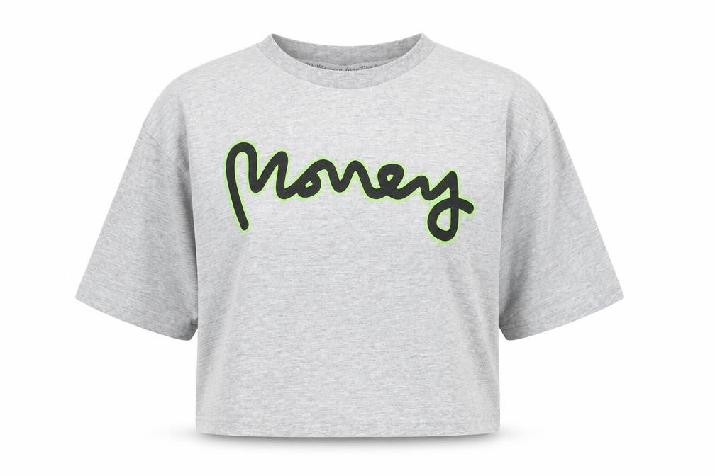 Money Boys Grey Logo T-Shirt 11-12 Years Regular Fit Crew Neck