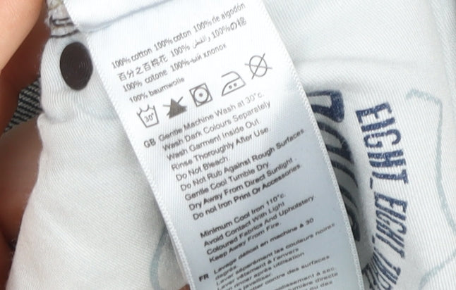 883 Police Men's Blue Sabertooth Slim Fit Straight Jeans W34 L36