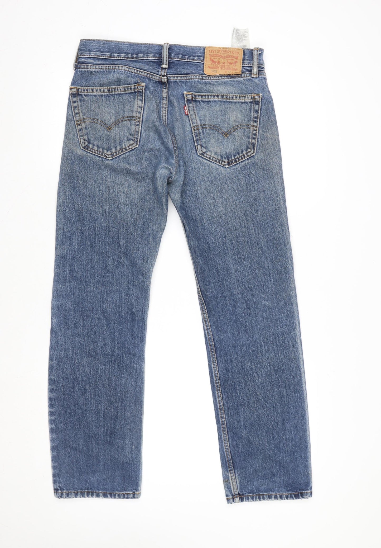 Levi's Men's Blue 30W 30L Straight Leg Regular Fit Denim Jeans