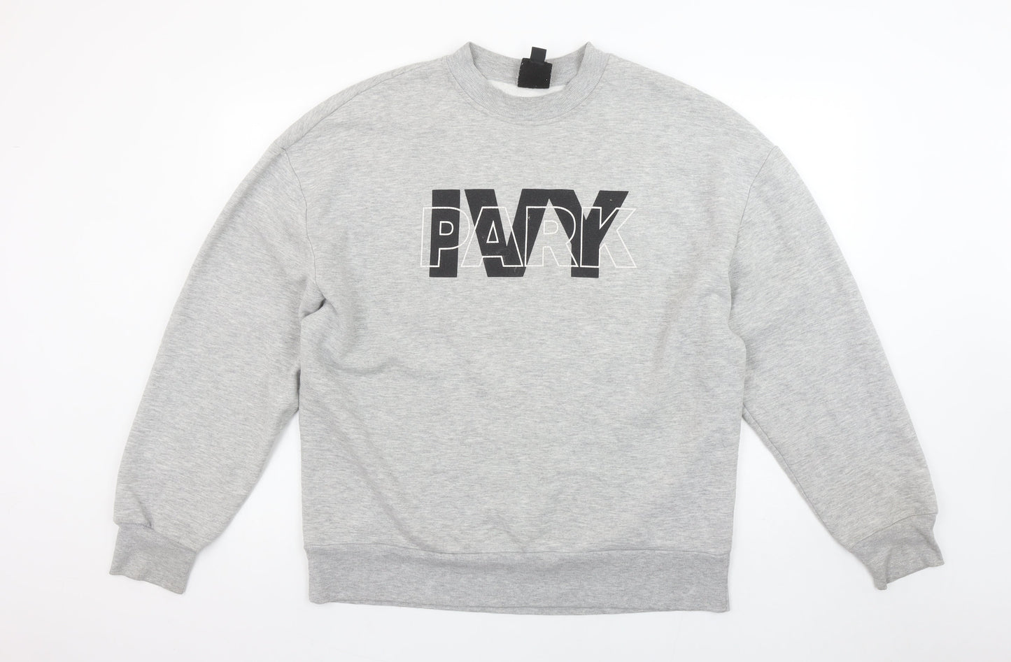 Ivy Park Unisex Grey Crew Neck Pullover Sweatshirt M Regular Fit