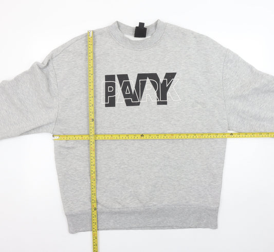 Ivy Park Unisex Grey Crew Neck Pullover Sweatshirt M Regular Fit