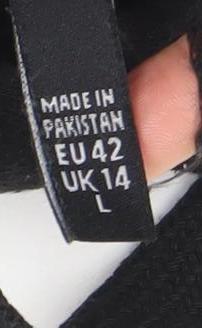 Bench Women Black L Hoodie Pullover Cotton Blend Logo Front