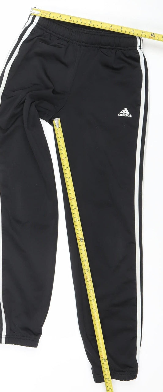 Adidas Boys Black 11-12 Years Track Pants – Quick Dry Sports Trousers