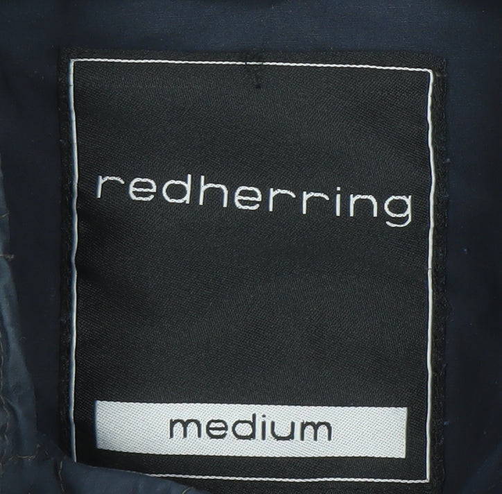 Red Herring Men's Blue Cotton Military Jacket Medium