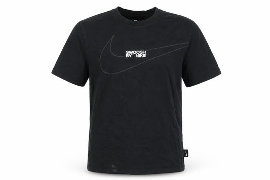 Nike Men Black Cotton Graphic Sports T-Shirt M