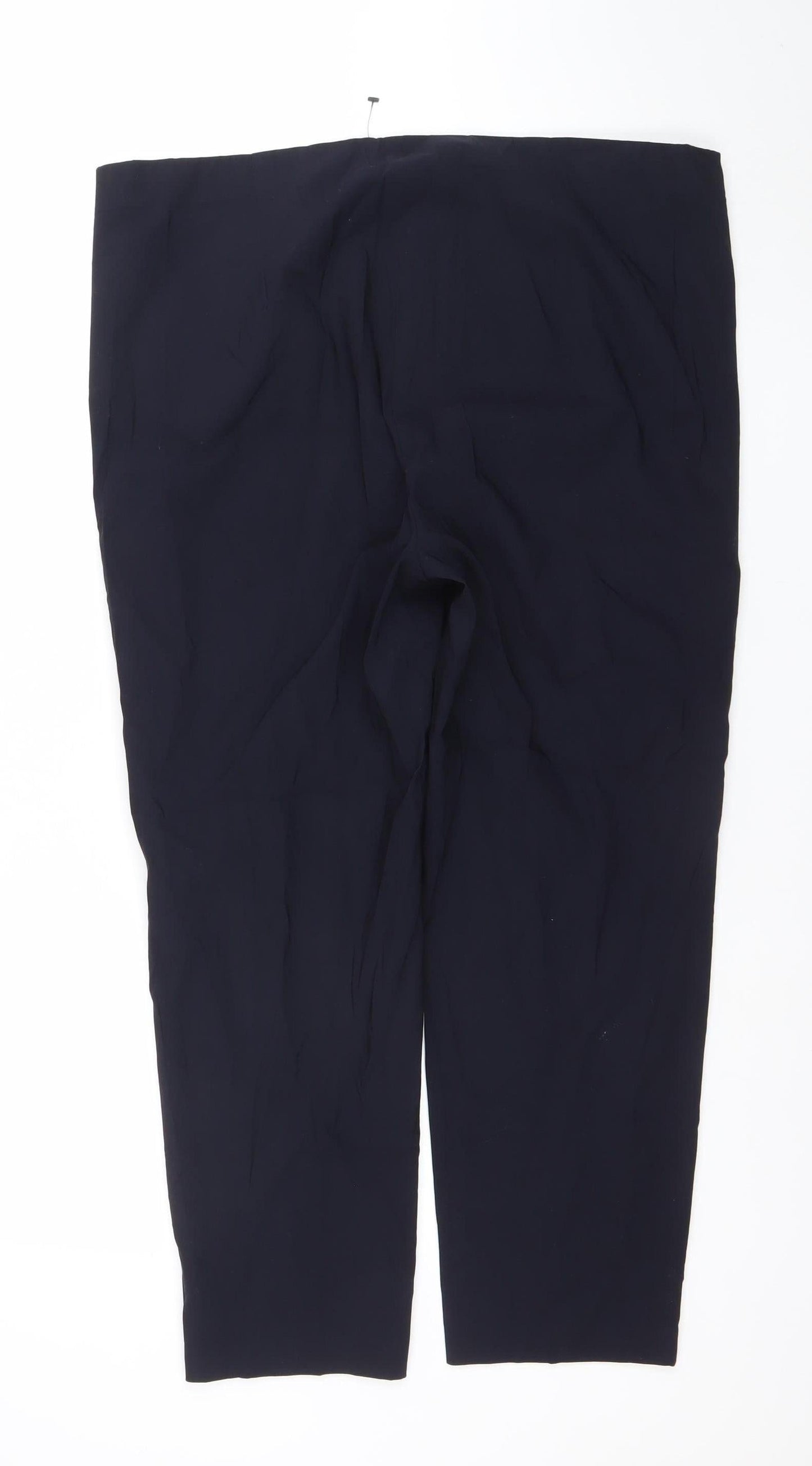 That's Me Women's Black Stretch Viscose Blend Trousers Size 22