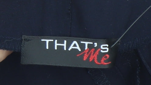 That's Me Women's Black Stretch Viscose Blend Trousers Size 22