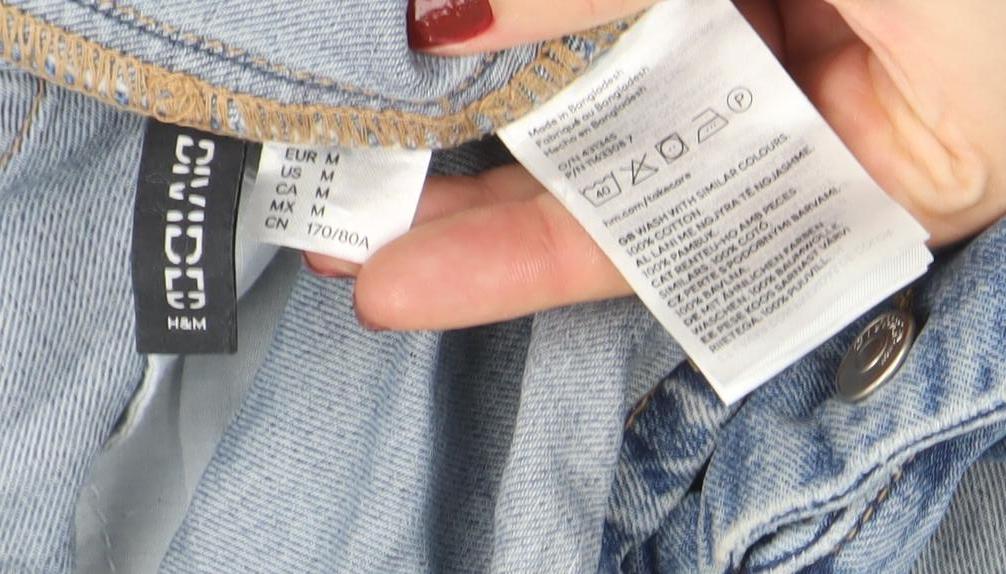 H&M Women Blue Denim Pinafore Dress Size 12 Adjustable Straps