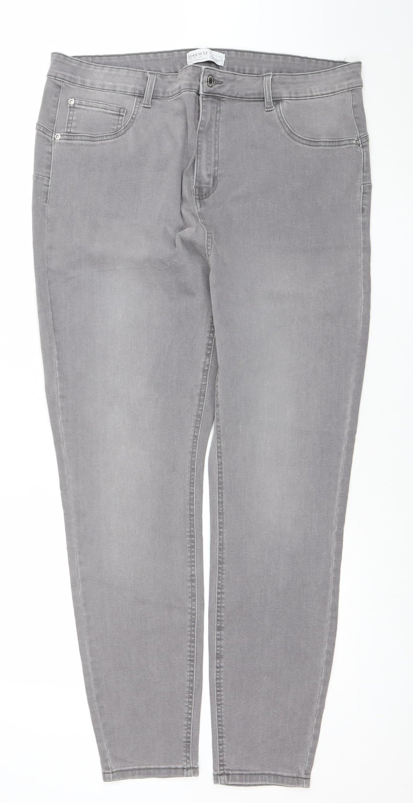 Primark Women’s Grey Skinny Stretch Jeans Size 20 Regular 32in