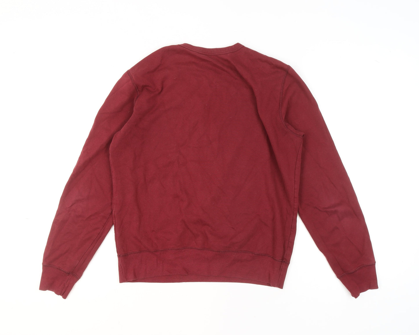 Champion Men's Red Crew Neck Pullover Sweatshirt Size S
