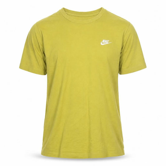 Nike Men's Green Cotton Crew Neck Short Sleeve T-Shirt Size M