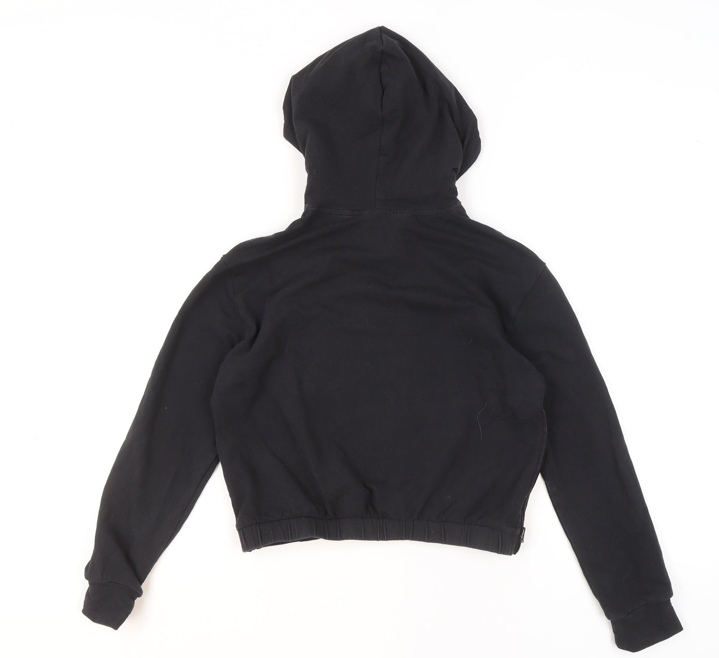 Adidas Girls Black Hoodie 11-12 Years Pullover Sportswear Cotton Blend