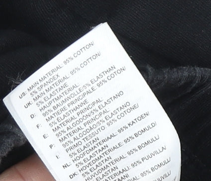 Adidas Girls Black Hoodie 11-12 Years Pullover Sportswear Cotton Blend