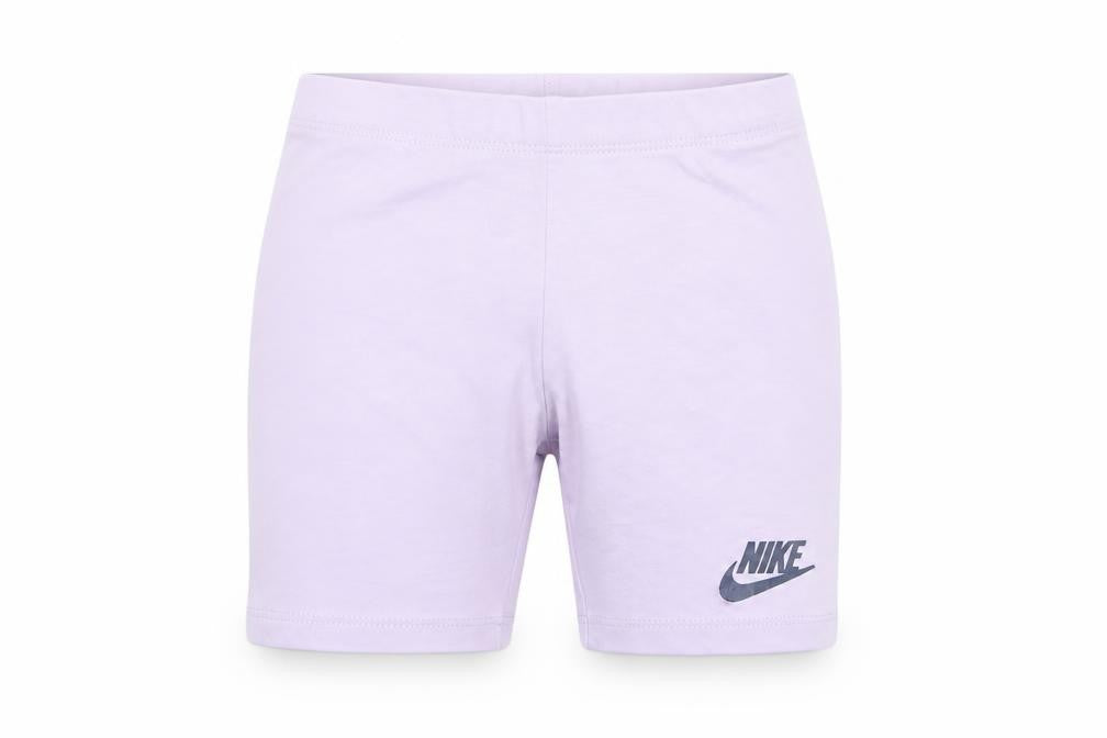 Nike Girls Purple Biker Shorts 6-7 Years Stretch Cotton Blend Activewear