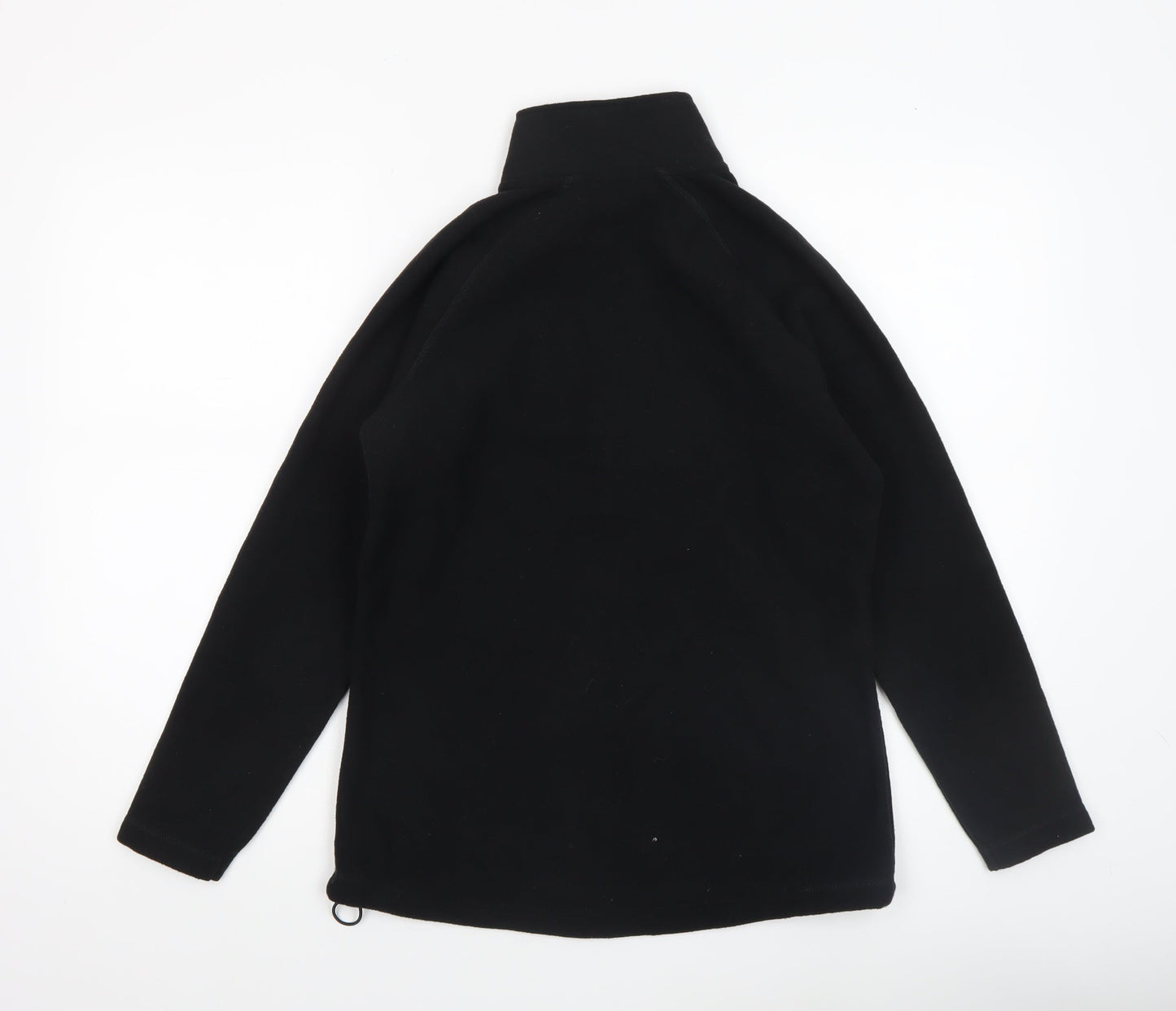 Clad Women’s Black Fleece 1/4 Zip Pullover Sweatshirt Size 8