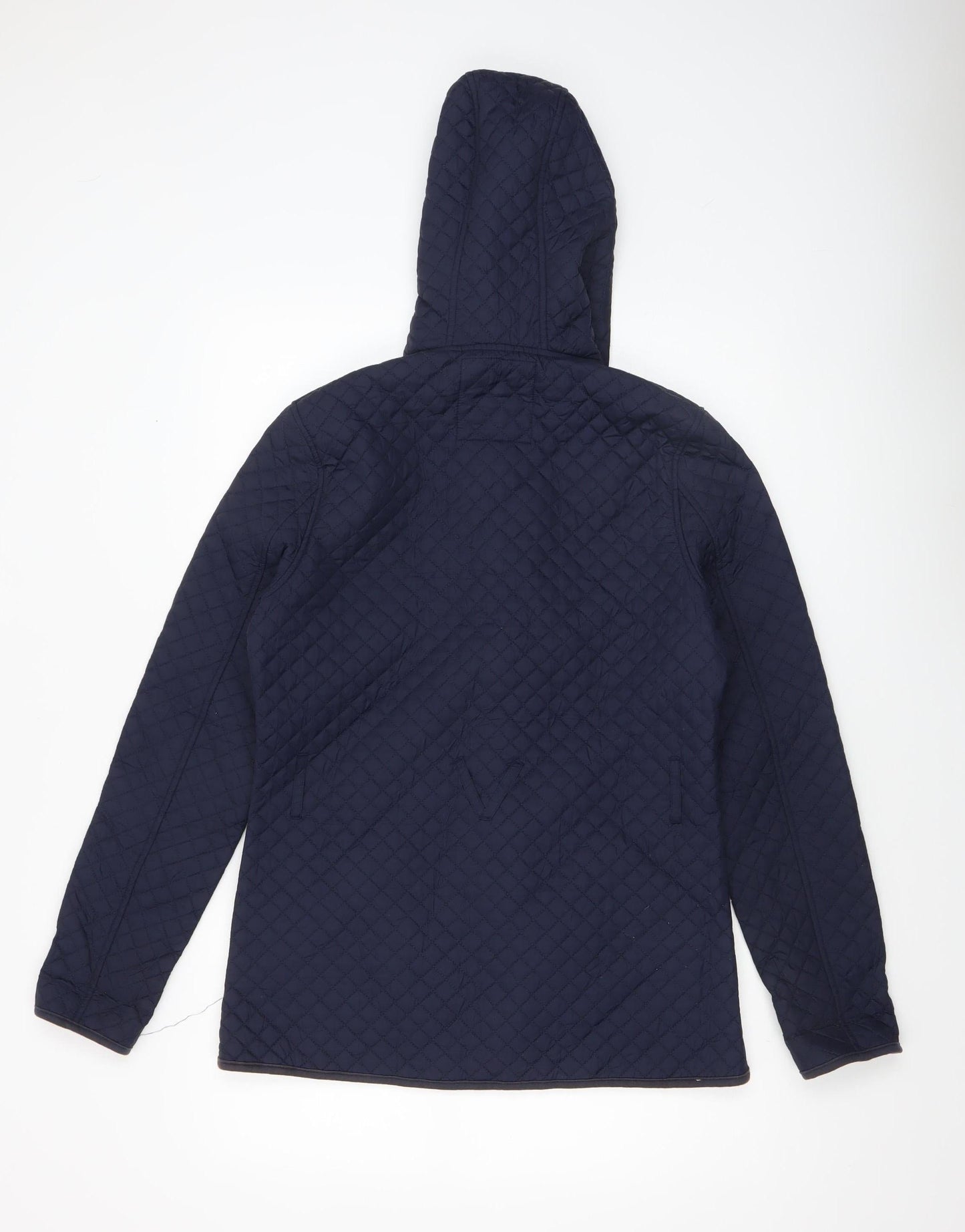 Voi Jeans Co. Women's Blue Quilted Hooded Jacket Size 12