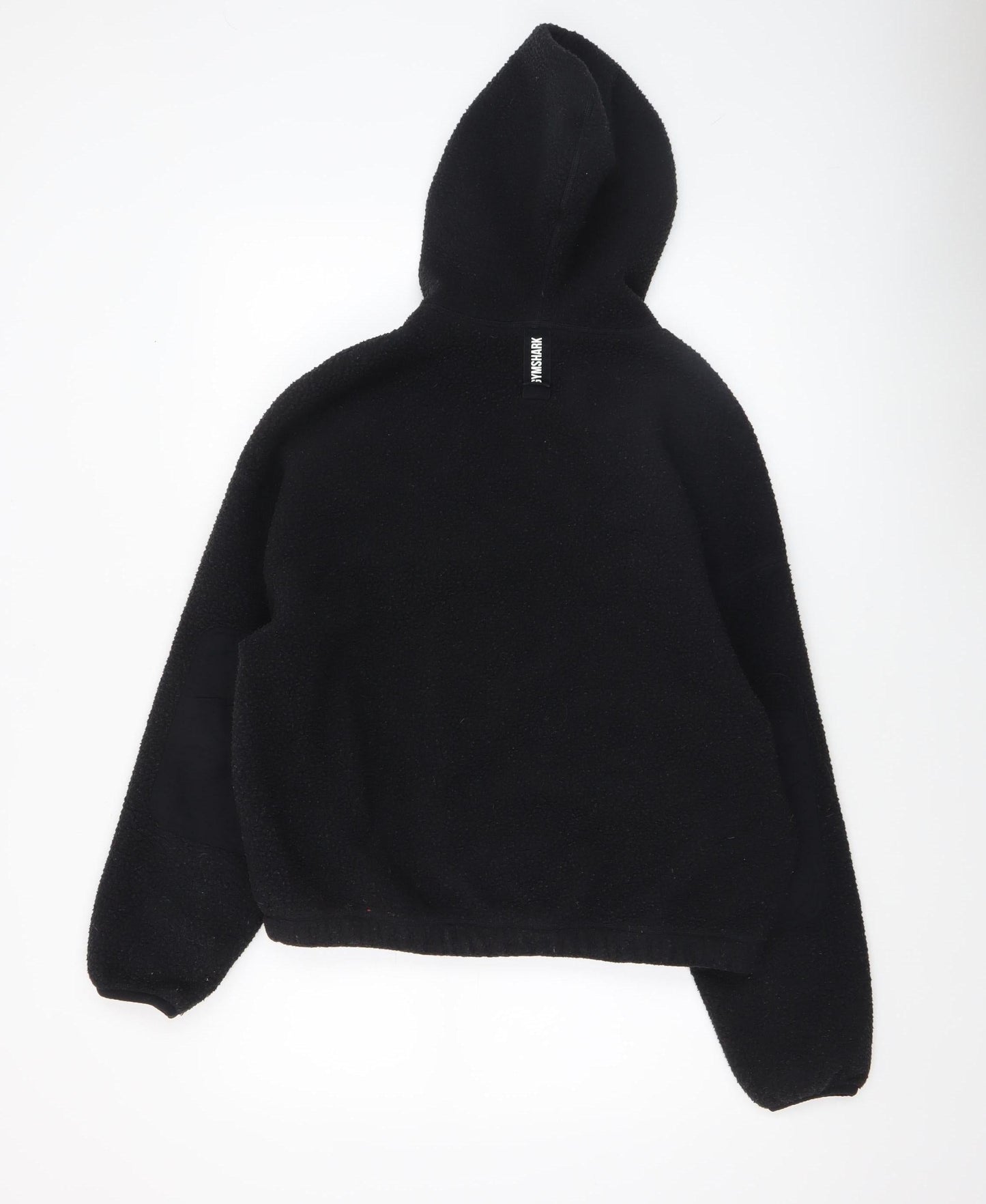 Gymshark Women's Black Small Fleece 1/4 Zip Hoodie Pullover