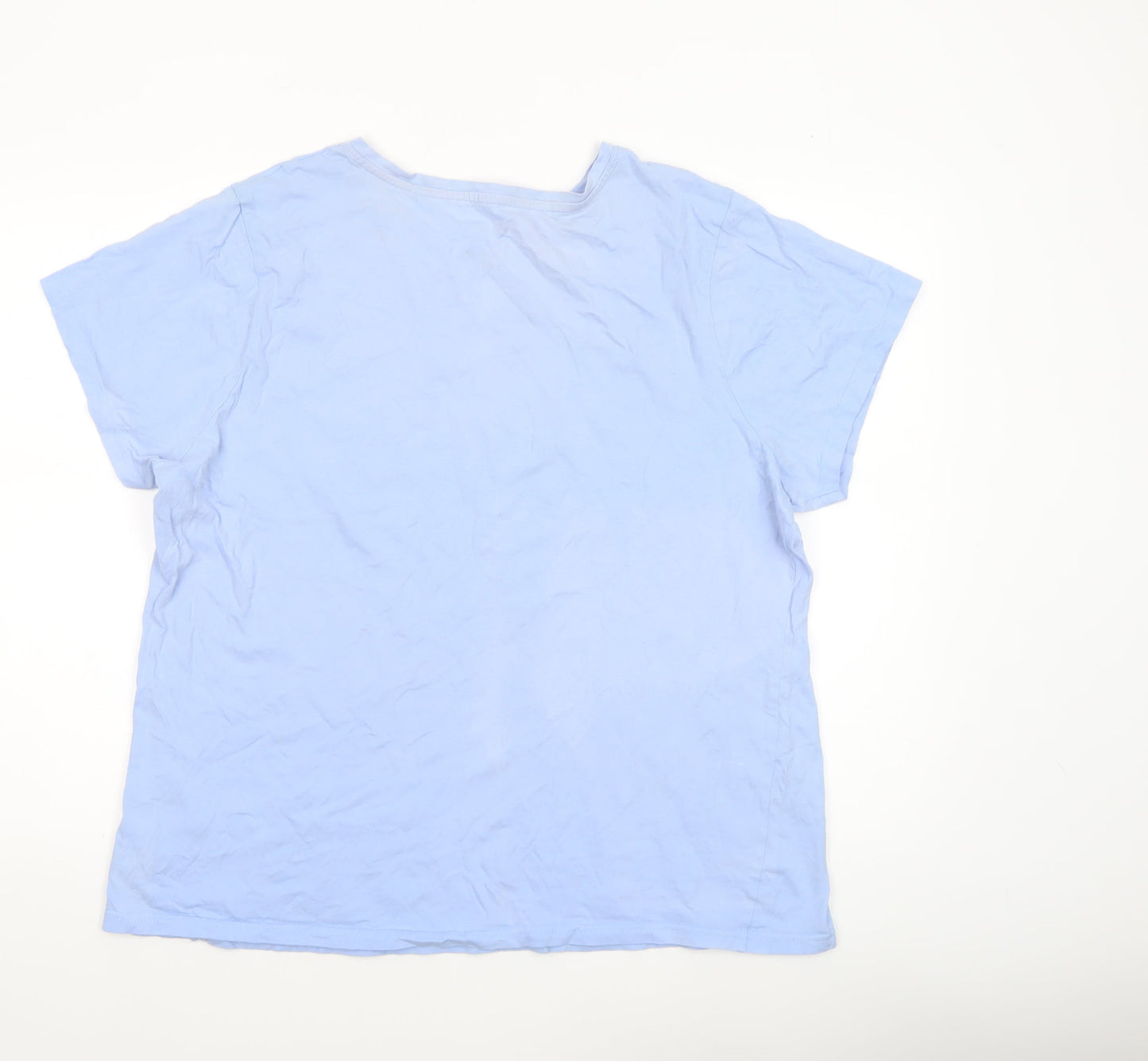 Disney Women’s Blue Stitch Nightshirt XL T-Shirt Style Cotton