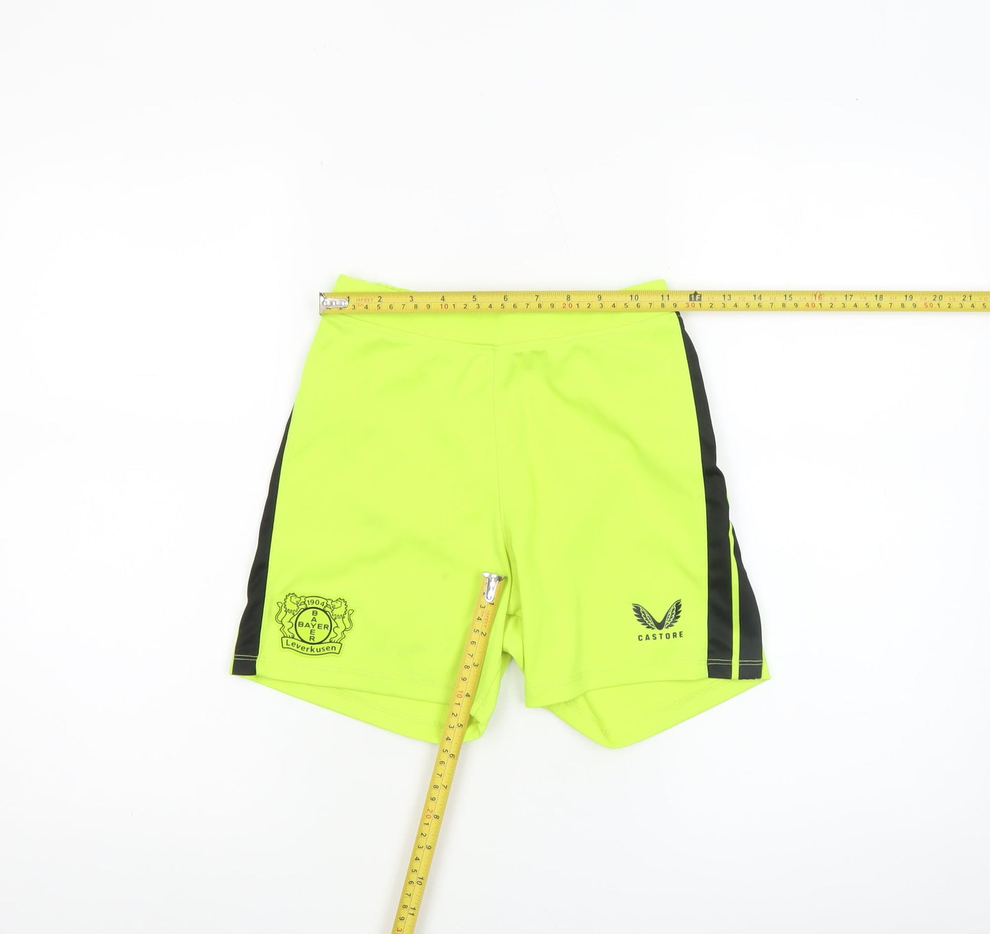 Castore Boys Yellow Athletic Football Shorts Size 158cm JL