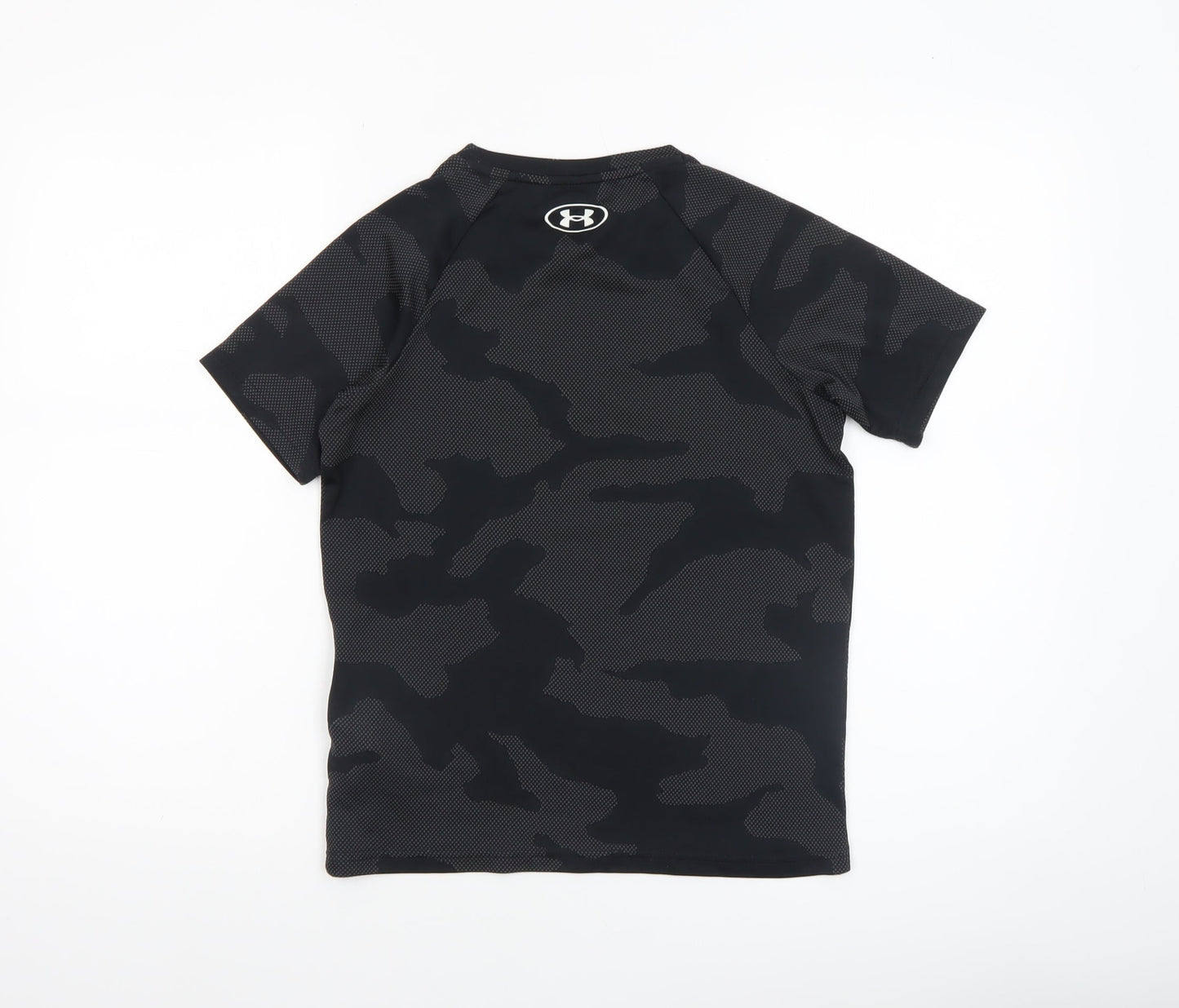 Under Armour Boys Black Camouflage Short Sleeve T-Shirt Size M