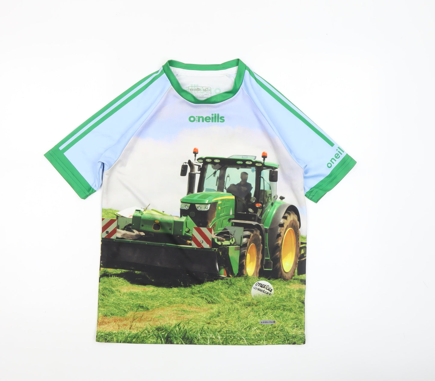 O'Neills Boys Multicoloured 10-11 Years Tractor Graphic Polyester T-Shirt