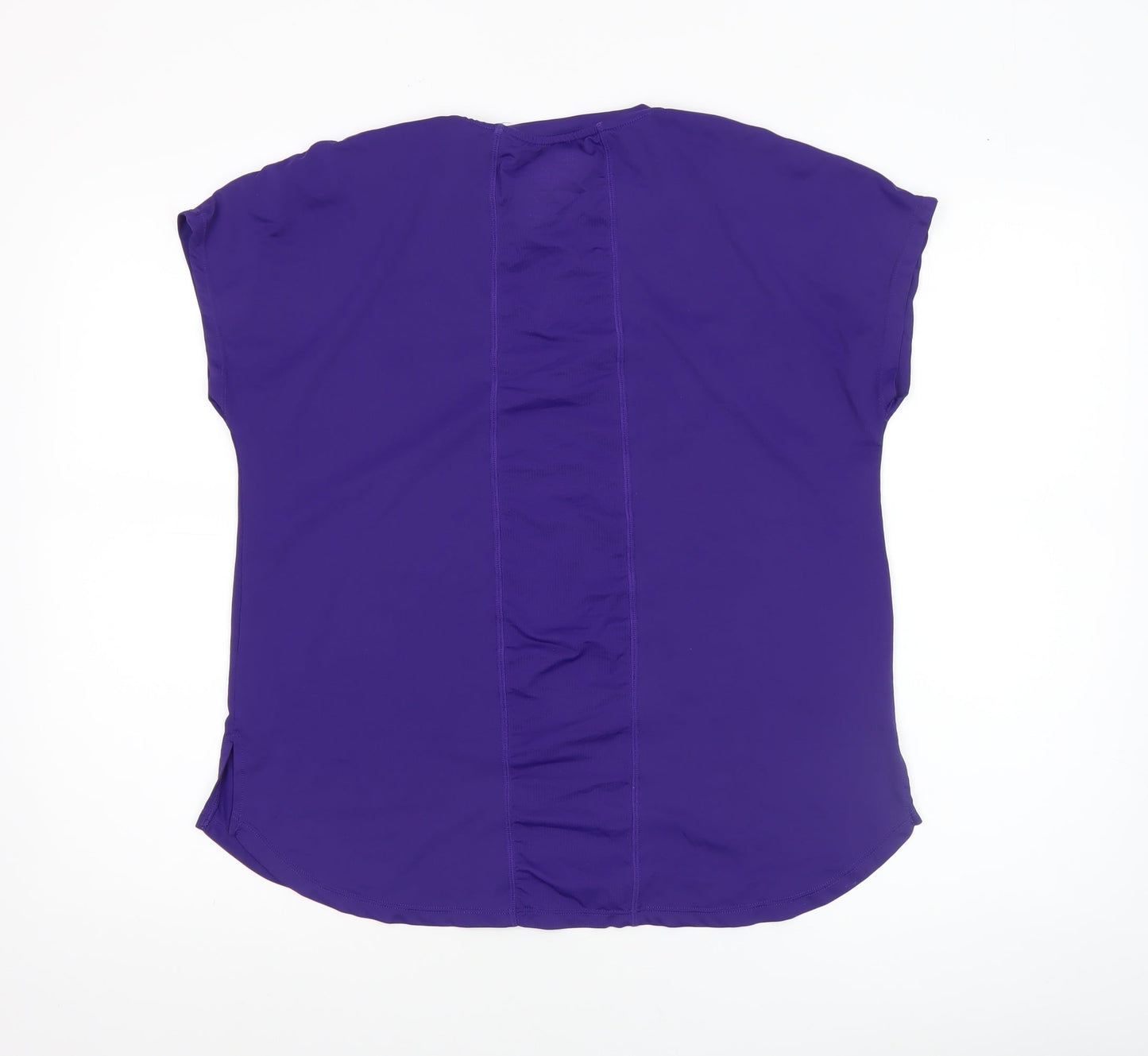 Dunnes Stores Women Purple Activewear T-Shirt Size S Lightweight Stretch Top