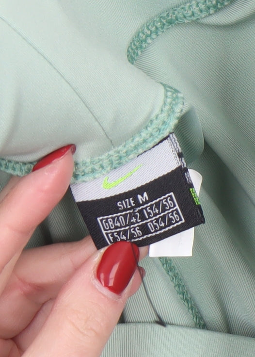 Nike Women's Green Pro Compression Shorts M Moisture Wicking Stretch