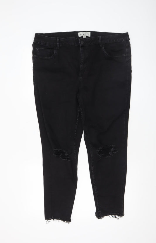 New Look Women’s Black Lift & Shape Skinny Jeans Size 18