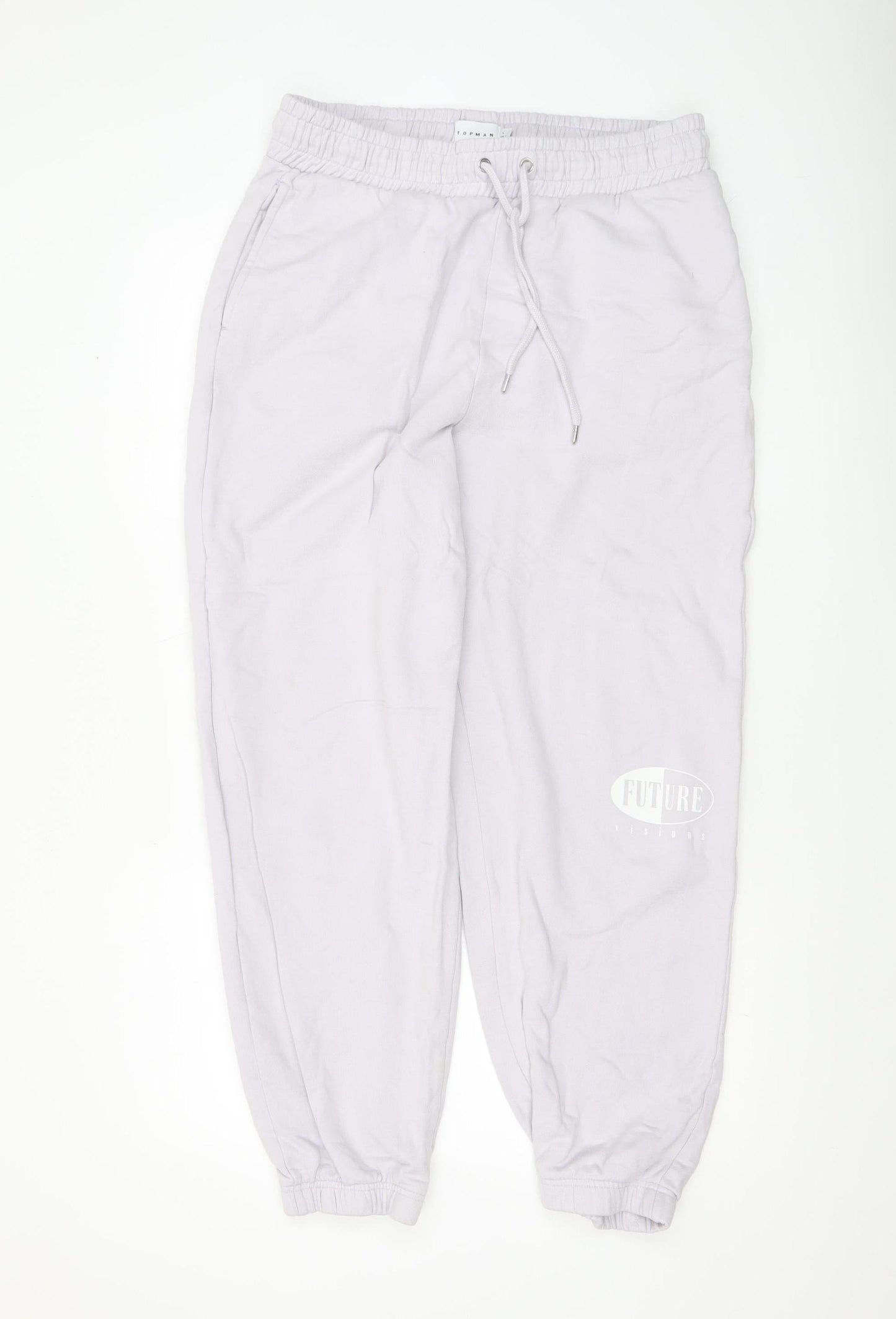 Topman Men’s Grey Cotton Jogger Sweatpants L Casual