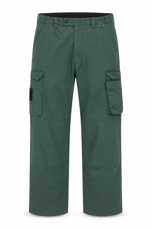 Tailored Image Men's Green Cargo Trousers 30in Waist Regular Leg Cotton Blend